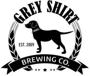 GREY SHIRT BREWING CO. EST. 2009 WOODY logo