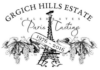 GRGICH HILLS ESTATE CELEBRATES PARIS TASTING 1976 - 2016 logo