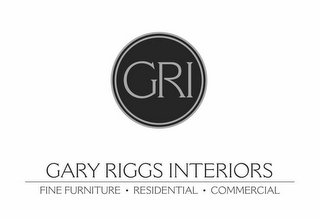 GRI GARY RIGGS INTERIORS FINE FURNITURE · RESIDENTIAL · COMMERCIAL logo