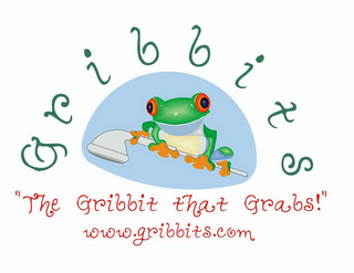GRIBBITS "THE GRIBBIT THAT GRABS!" WWW.GRIBBITS.COM logo