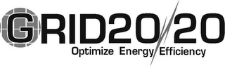 GRID20/20 OPTIMIZE ENERGY EFFICIENCY logo