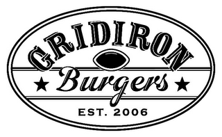 GRIDIRON BURGERS EST. 2006 logo