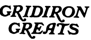 GRIDIRON GREATS logo