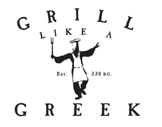 GRILL LIKE A GREEK EST. 330 B.C. logo