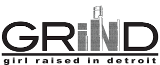 GRIND GIRL RAISED IN DETROIT logo