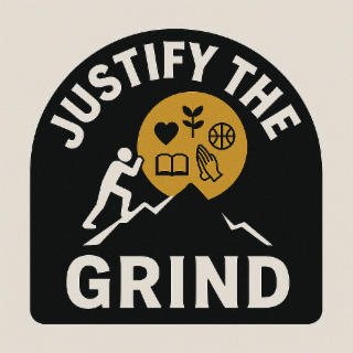 GRIND JUSTIFY THE logo
