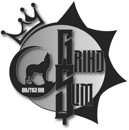 GRIND $UM WOLFPACK KING logo