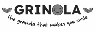 GRINOLA THE GRANOLA THAT MAKES YOU SMILE logo