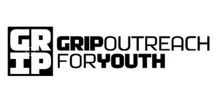 GRIP GRIP OUTREACH FOR YOUTH logo