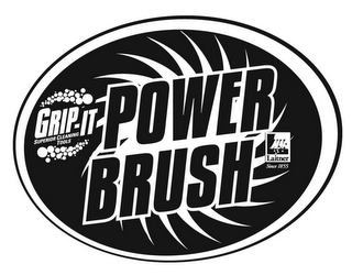 GRIP-IT SUPERIOR CLEANING TOOLS POWER BRUSH LAITNER SINCE 1855 logo