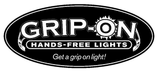 GRIP-ON HANDS-FREE LIGHTS GET A GRIP ON LIGHT! logo