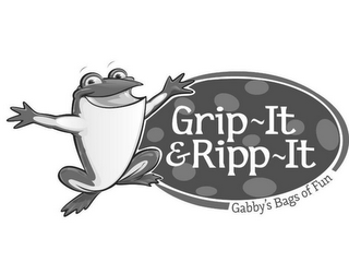 GRIP~IT & RIPP~IT GABBY'S BAGS OF FUN logo