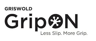 GRISWOLD GRIPON LESS SLIP. MORE GRIP. logo
