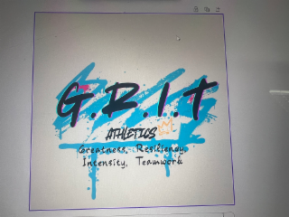 G.R.I.T ATHLETICS GREATNESS, RESILIENCY, INTENSITY, TEAMWORK logo