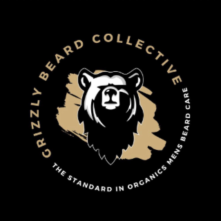 GRIZZLY BEARD COLLECTIVE THE STANDARD IN ORGANICS MENS BEARD CARE logo