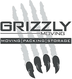 GRIZZLY MOVING MOVING PACKING STORAGE logo
