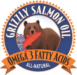 GRIZZLY SALMON OIL OMEGA 3 FATTY ACIDS ALL-NATURAL logo