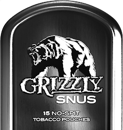 GRIZZLY SNUS 15 NO-SPIT TOBACCO POUCHES logo