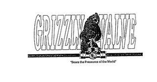 GRIZZLY VALVE "BEARS THE PRESSURES OF THE WORLD" logo