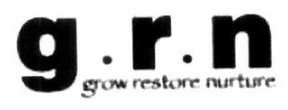 G.R.N. GROW RESTORE NURTURE logo