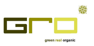 GRO GREEN REAL ORGANIC logo