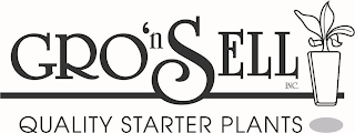 GRO 'N SELL INC. QUALITY STARTER PLANTS logo