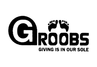 GROOBS GIVING IS IN OUR SOLE logo