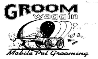 GROOM WAGGIN MOBILE PET GROOMING logo