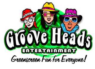 GROOVE HEADS ENTERTAINMENT GREENSCREEN FUN FOR EVERYONE! logo