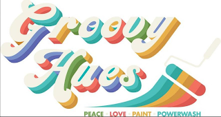 GROOVY HUES PEACE · LOVE · PAINT · POWERWASH logo