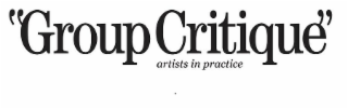 "GROUP CRITIQUE" ARTISTS IN PRACTICE logo