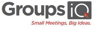 GROUPS IQ SMALL MEETINGS, BIG IDEAS. logo