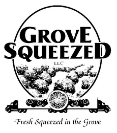 GROVE SQUEEZED LLC FRESH SQUEEZED IN THE GROVE logo