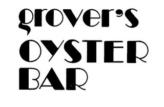 GROVER'S OYSTER BAR logo