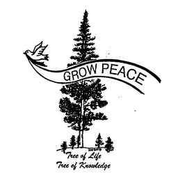 GROW PEACE TREE OF LIFE TREE OF KNOWLEDGE logo