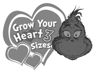 GROW YOUR HEART 3 SIZES logo
