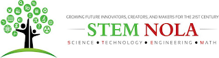 GROWING FUTURE INNOVATORS, CREATORS, AND MAKERS FOR THE 21ST CENTURY STEM NOLA SCIENCE · TECHNOLOGY · ENGINEERING · MATH logo