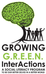 GROWING G.R.E.E.N. INTERACTIONS A SOCIAL LITERACY PROGRAM TO BE OUR BETTER SELVES IN A BETTER WORLD logo