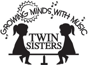 GROWING MINDS WITH MUSIC TWIN SISTERS logo