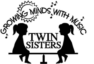 GROWING MINDS WITH MUSIC TWIN SISTERS logo