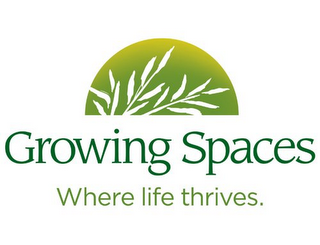 GROWING SPACES WHERE LIFE THRIVES. logo