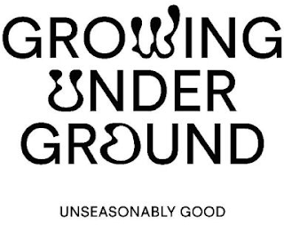 GROWING UNDER GROUND UNSEASONABLY GOOD logo