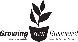 GROWING YOUR BUSINESS! MYERS INDUSTRIESLAWN & GARDEN GROUP logo