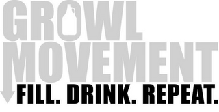 GROWL MOVEMENT FILL. DRINK. REPEAT. logo