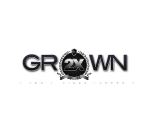 GROWN 2X T W O T I M E S G R O W N logo