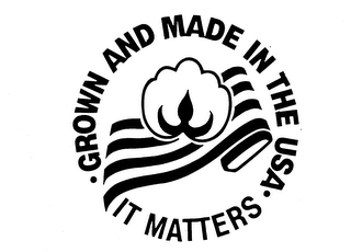 GROWN AND MADE IN THE USA IT MATTERS logo