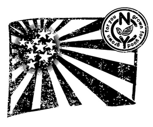 GROWN FOR YOU, NYC, GROWN FOR GOOD logo