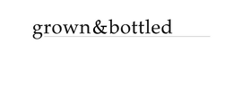 GROWN&BOTTLED logo