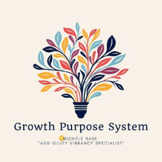 GROWTH PURPOSE SYSTEM MR MICHELE RASE "AGE-GILITY VIBRANCY SPECIALIST" logo