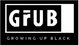 GRUB GROWING UP BLACK logo